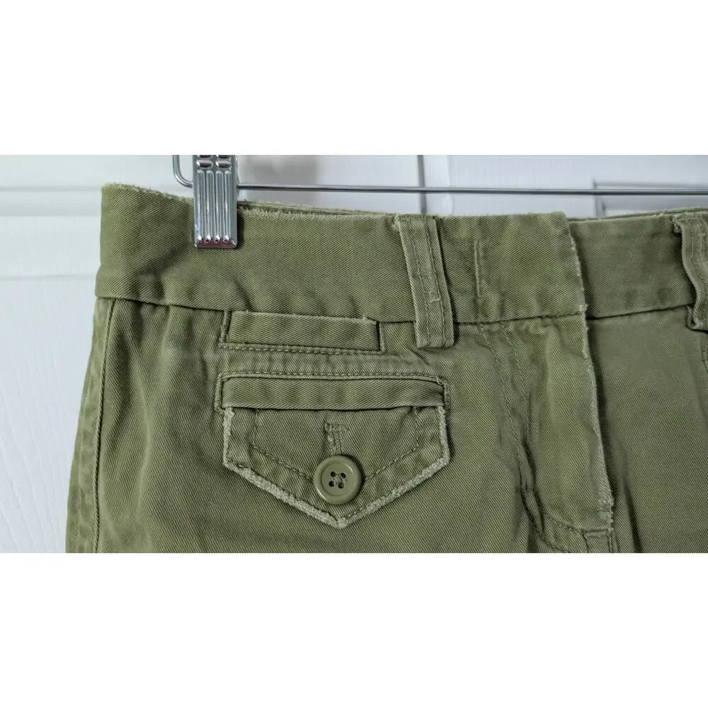 J. Crew Green Y2K Utility Skirt